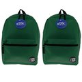 Bazic Basic Backpack, 16", Green, PK2 1033